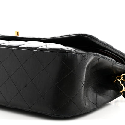 Chanel Lambskin Quilted Jumbo Double Flap Black 10 of 14