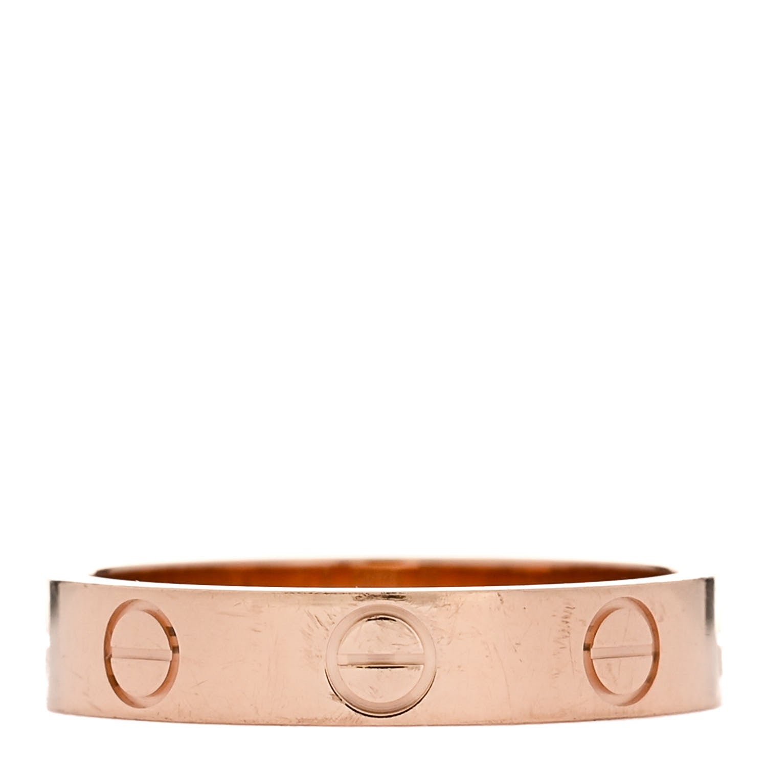 Cartier 18K Pink Gold 3.5mm LOVE Wedding Band Ring 50 5.25 3 of 5