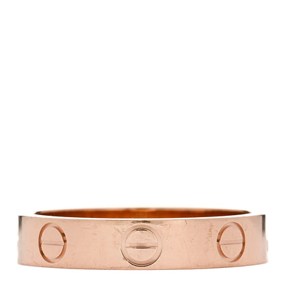 Cartier 18K Pink Gold 3.5mm LOVE Wedding Band Ring 50 5.25 3 of 5