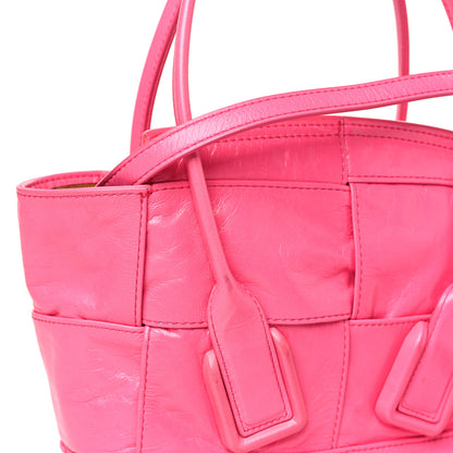 Bottega Veneta Paper Calfskin Maxi Intrecciato Mini Arco Pink 10 of 10