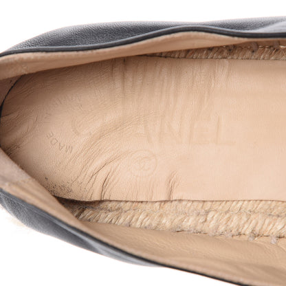 Chanel Lambskin CC Espadrilles 39 Black 13 of 25