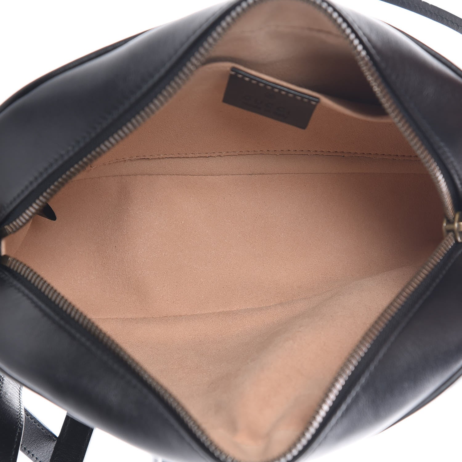 Gucci Calfskin Matelasse Small GG Marmont Chain Shoulder Bag Black 5 of 9
