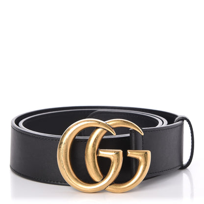 Gucci Calfskin Double G 40mm Belt 90 36 Black 1 of 5