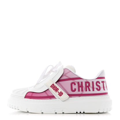 Christian Dior Reflective Fabric Shaded Dior-ID Platform Sneakers 39 Raspberry 1 of 8