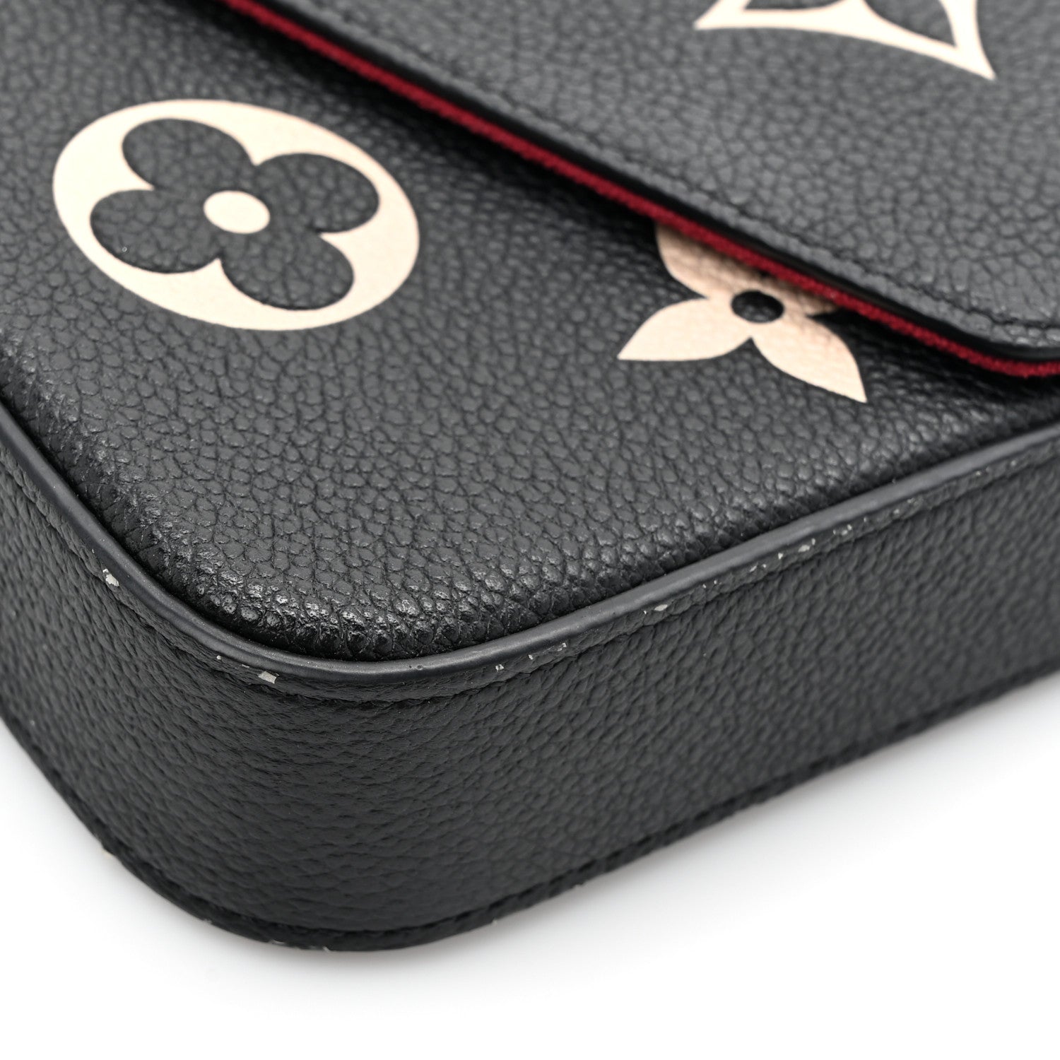 Louis Vuitton Empreinte Monogram Giant Felicie Pochette Black Beige 13 of 16