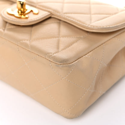 Chanel Lambskin Quilted Mini Square Flap Beige 9 of 26