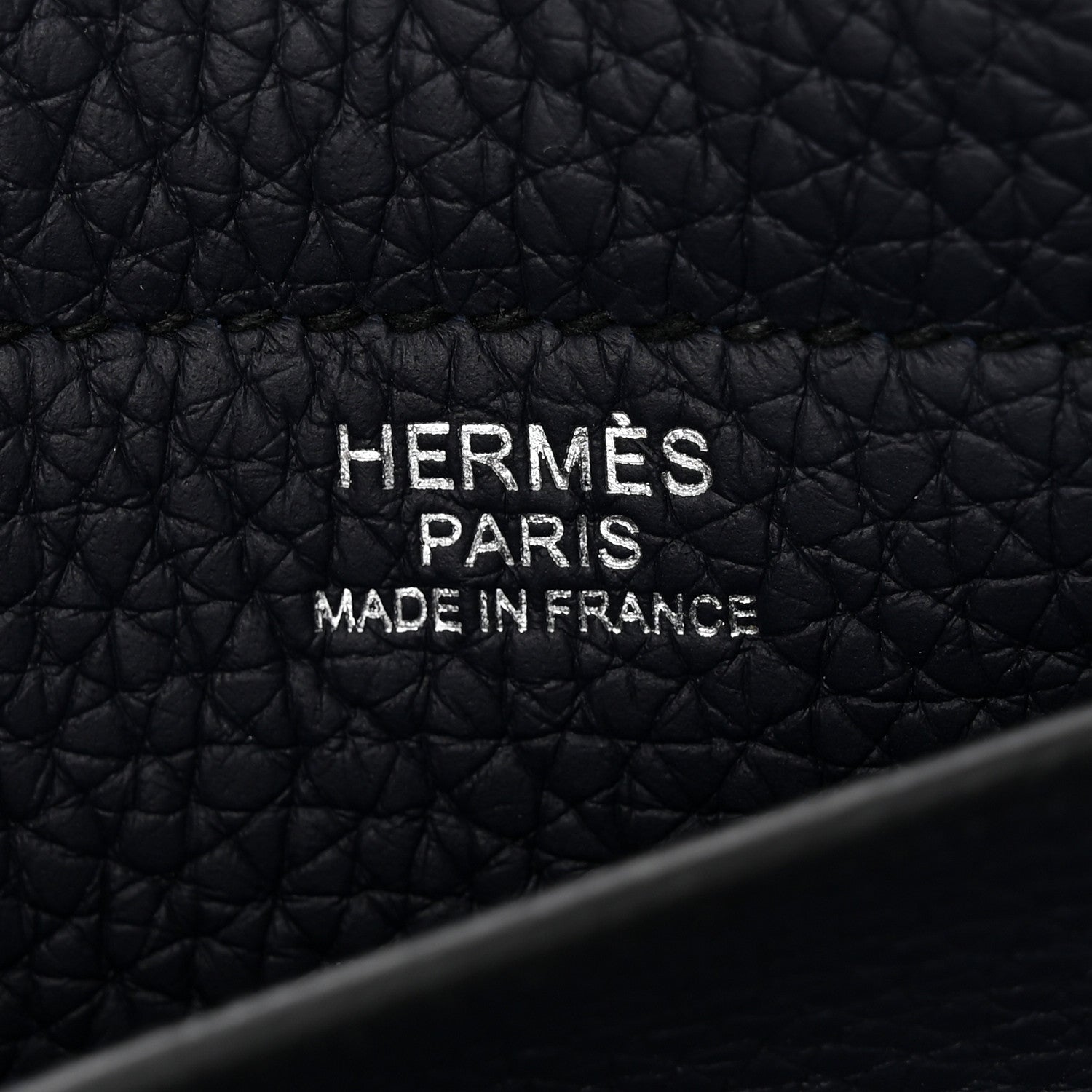 Hermes Taurillon Clemence Cabasellier 46 Black Navy Blue 6 of 10