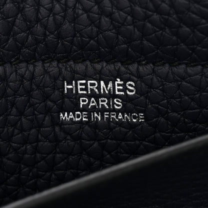 Hermes Taurillon Clemence Cabasellier 46 Black Navy Blue 6 of 10