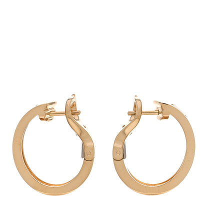 Cartier 18K Yellow Gold 5.5mm LOVE French Clip Hoop Earrings 3 of 5