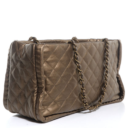 Chanel Calfskin Quilted Small Istanbul Tote Gold 3 of 8