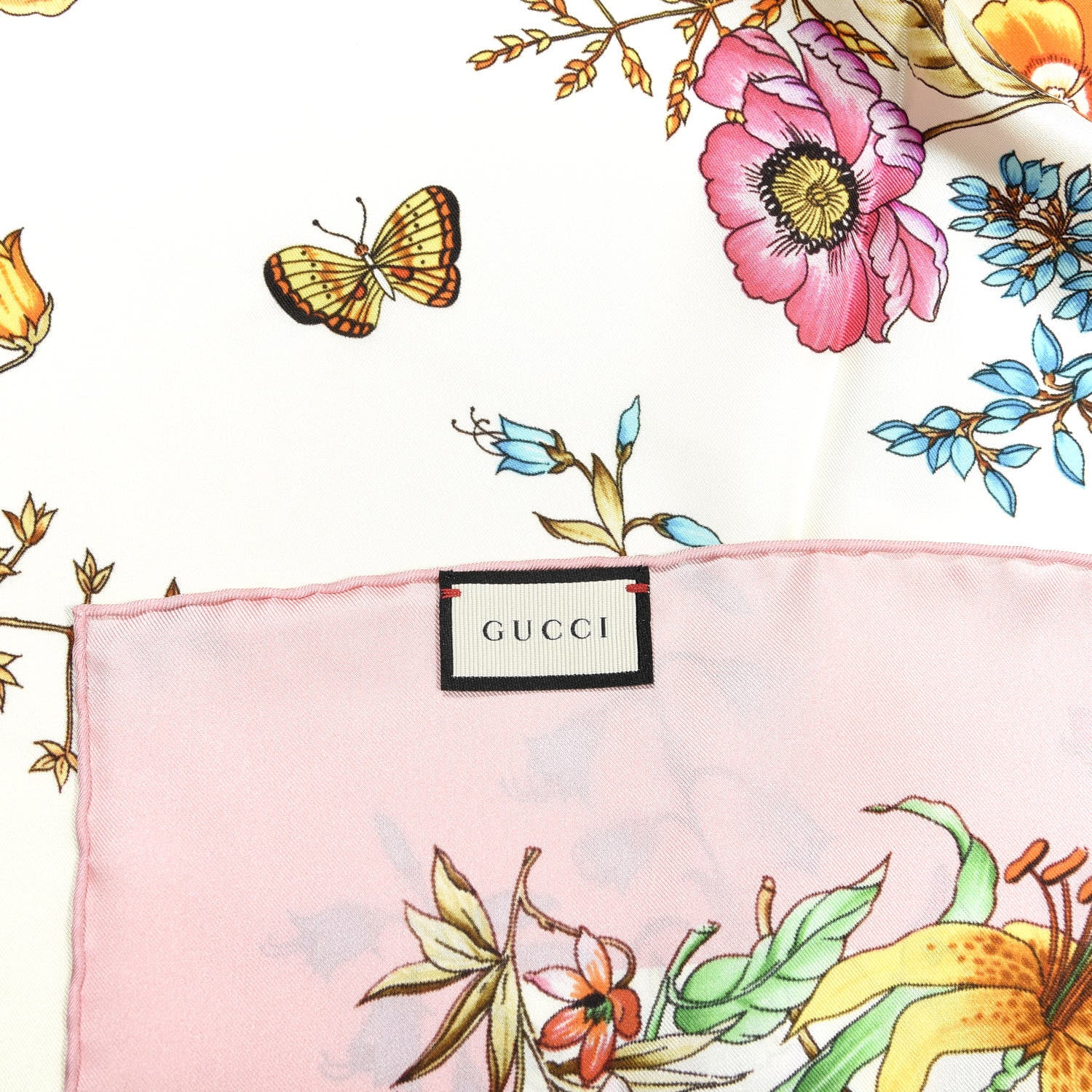 Gucci Silk Floral Scarf Multicolor 4 of 4
