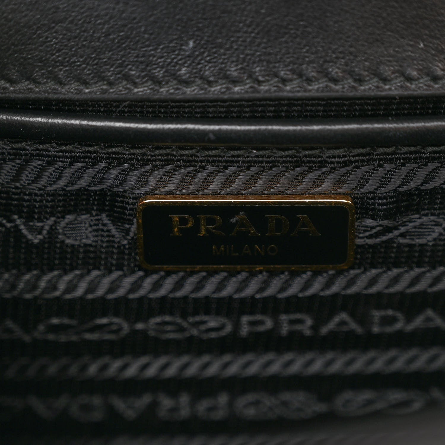 Prada Saffiano Soft Calfskin Chain Crossbody Bag Black 5 of 8