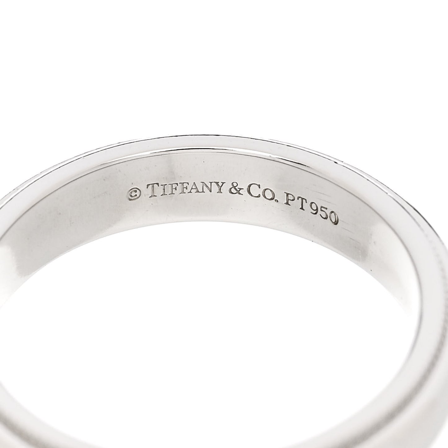 Platinum 4mm Together Milgrain Wedding Band Ring  50 5.5