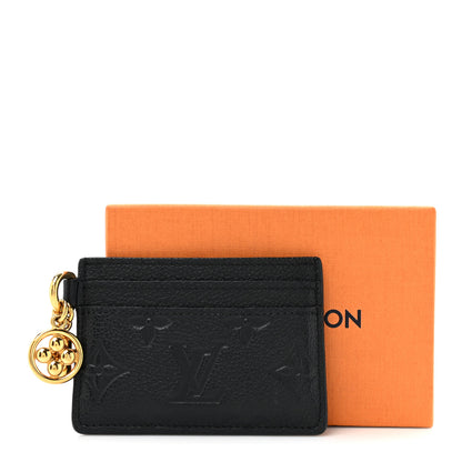 Louis Vuitton Empreinte Monogram LV Charms Card Holder Black 7 of 7