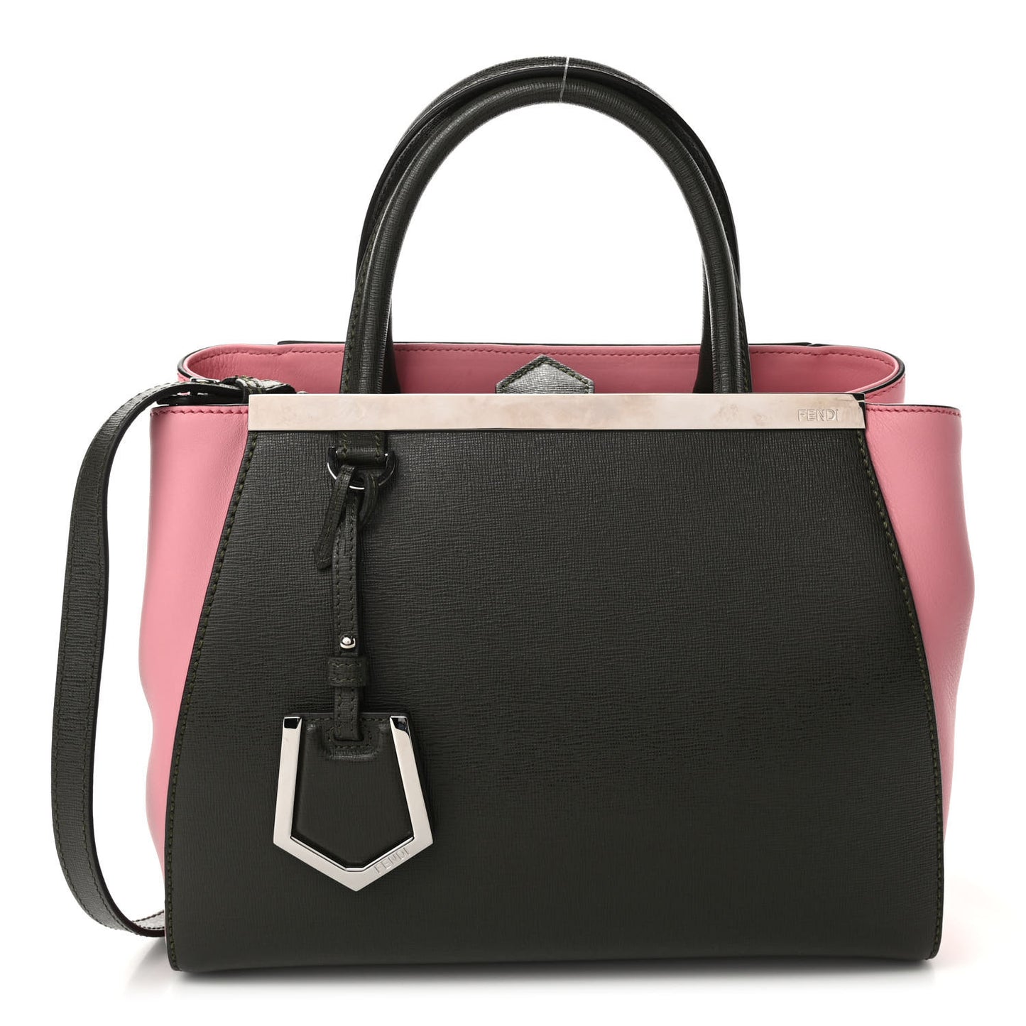 Vitello Elite Flamingo Petite 2Jours Tote Verde Prato Pink