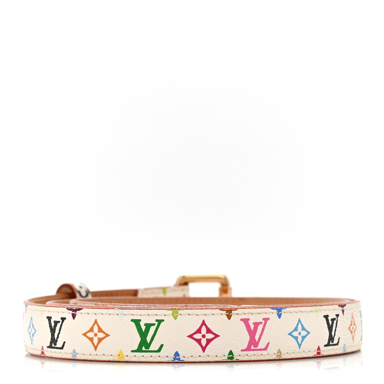 Louis Vuitton Monogram Multicolor Belt 90 36 White 2 of 8