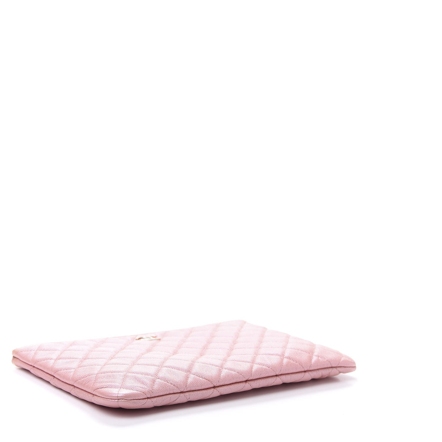 Chanel Iridescent Caviar Quilted Medium Cosmetic Case Rose Pink 4 of 10