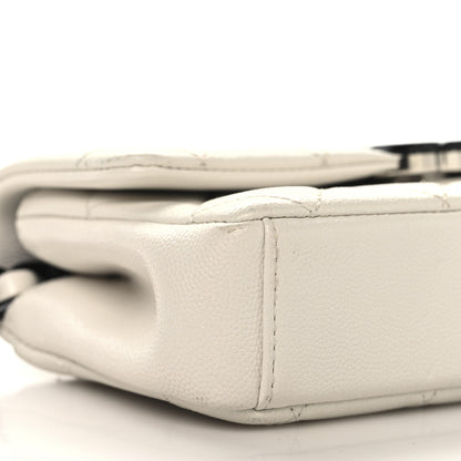 Chanel Caviar Quilted My Everything Small Flap White Black 9 of 13