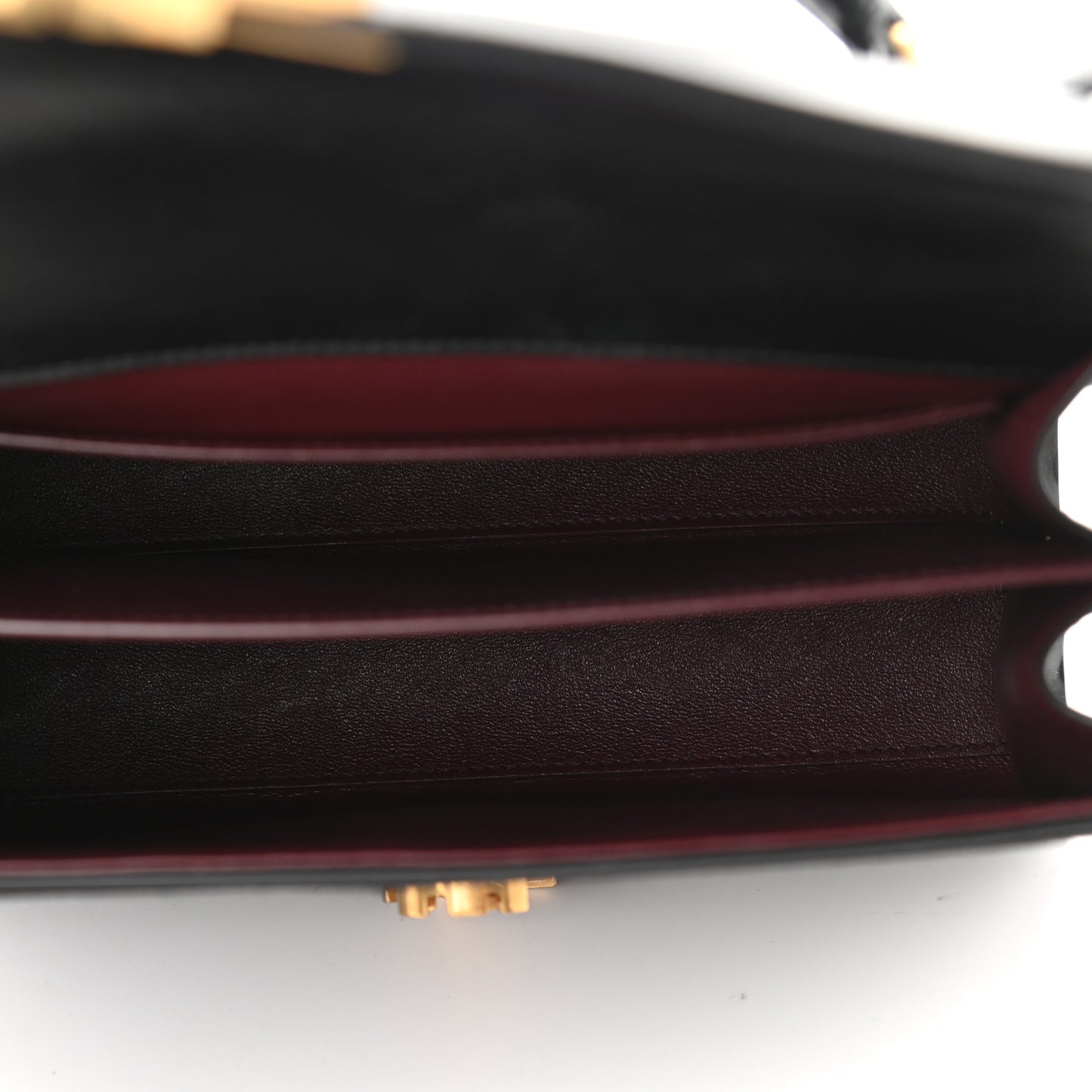 Kid Scamosciato Smooth Calfskin Medium Classic Monogram Cassandra Top Handle Black Rouge Legion