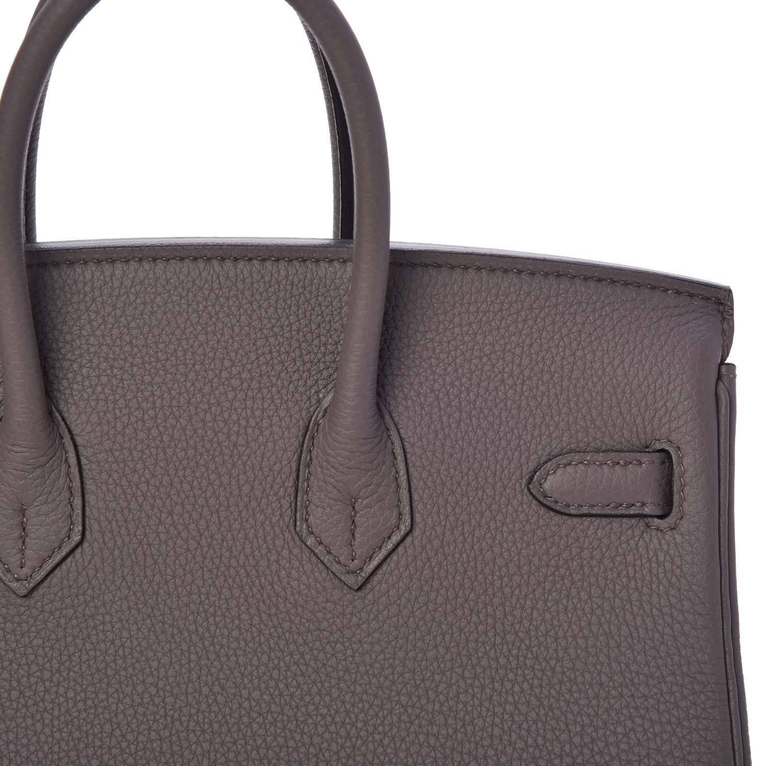 Hermes Togo Birkin 25 Etain 18 of 33