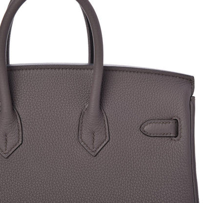 Hermes Togo Birkin 25 Etain 18 of 33