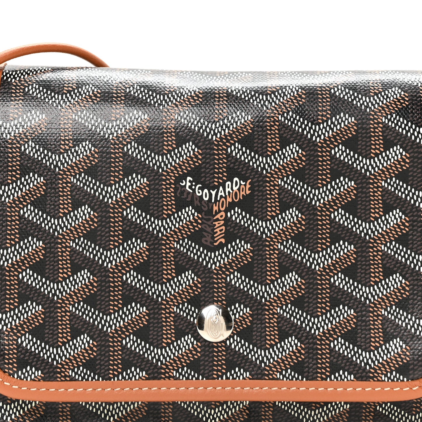 Goyardine Plumet Wallet Clutch Black Gold