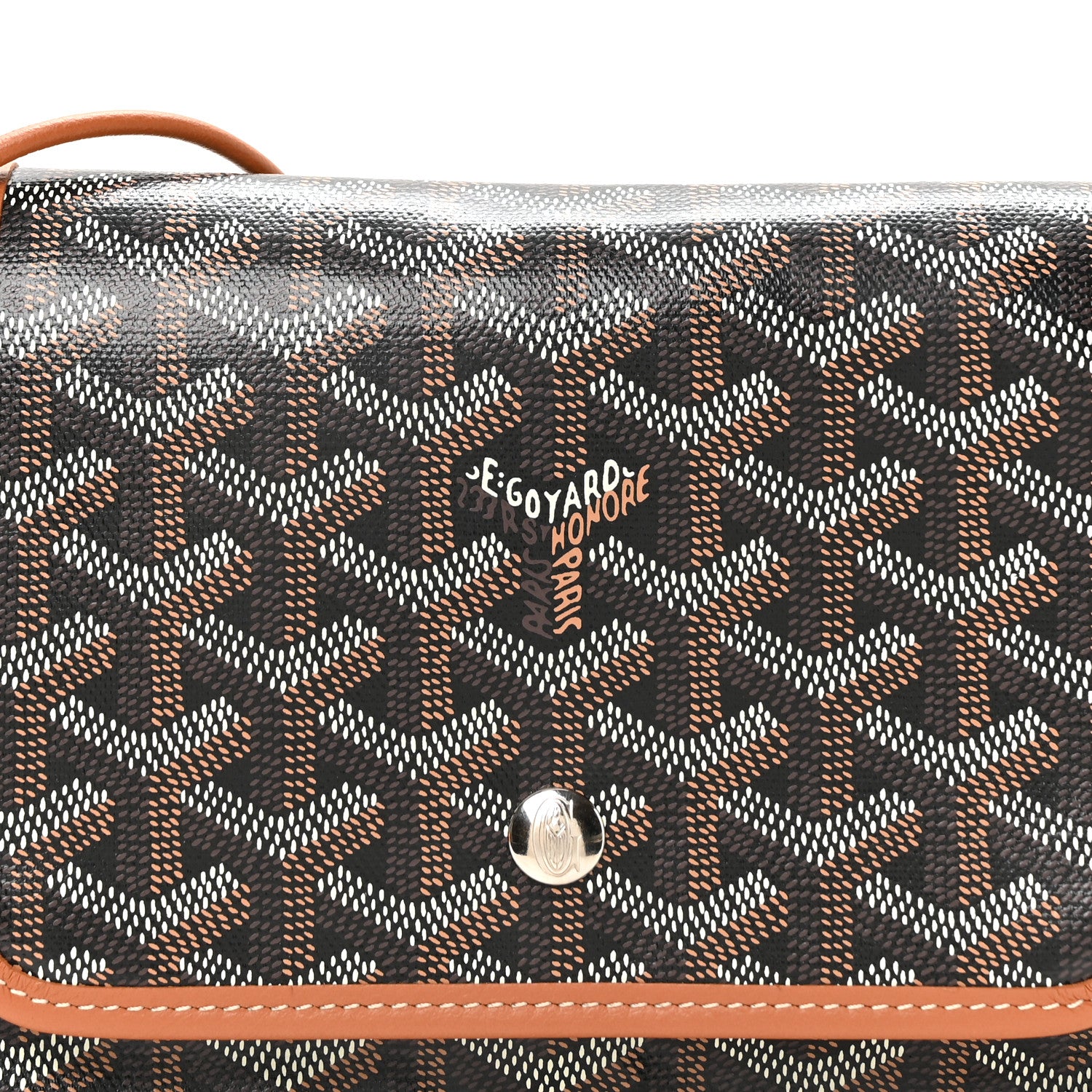Goyard Goyardine Plumet Wallet Clutch Black Gold 8 of 10