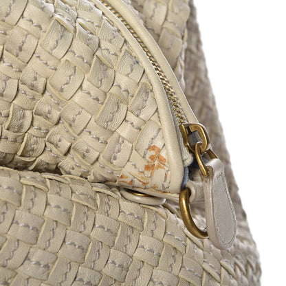 Bottega Veneta Nappa Linen Intrecciato Maxi Convertible Tote Mink 11 of 11
