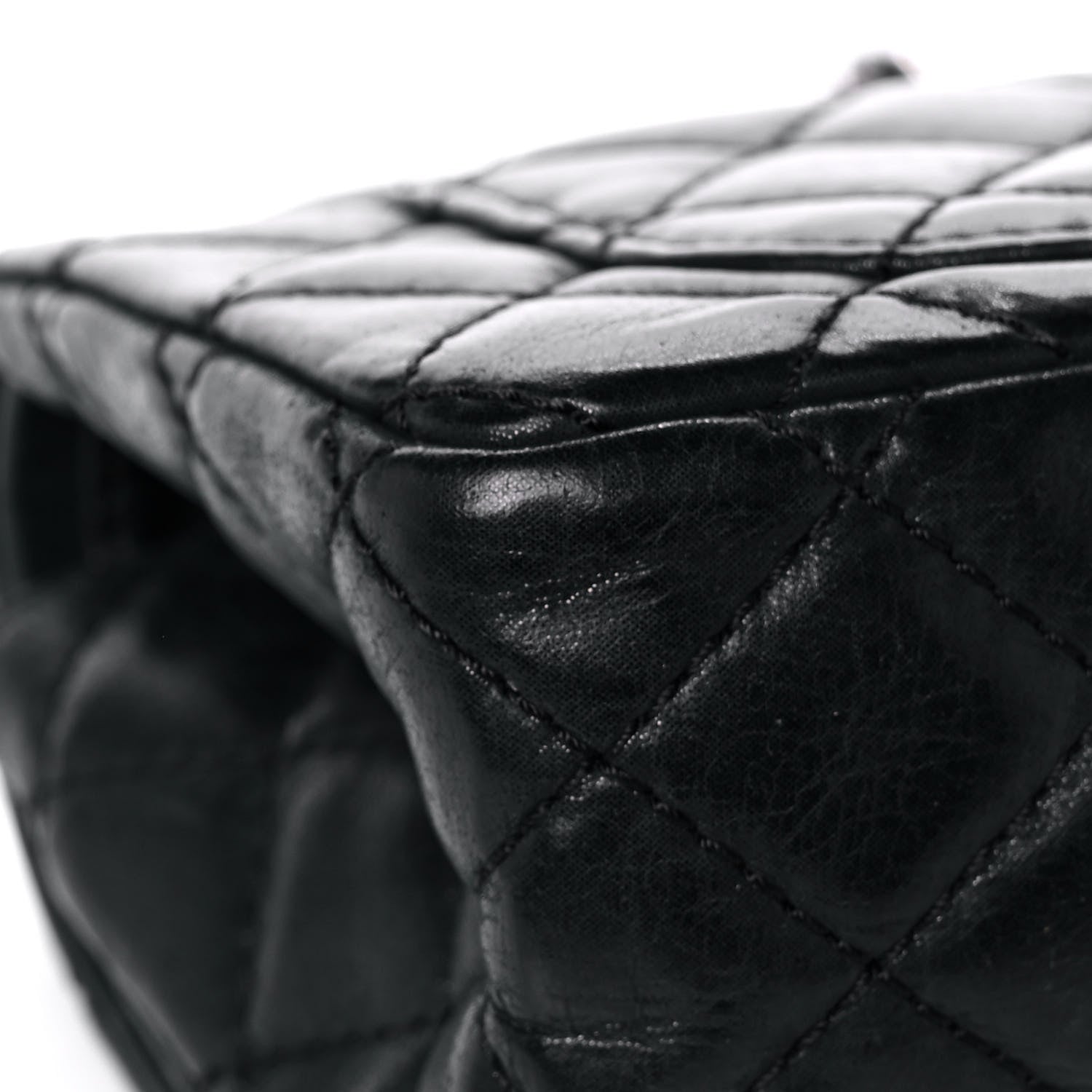 Chanel Iridescent Calfskin Quilted 2.55 Reissue 224 Flap Black 10 of 17