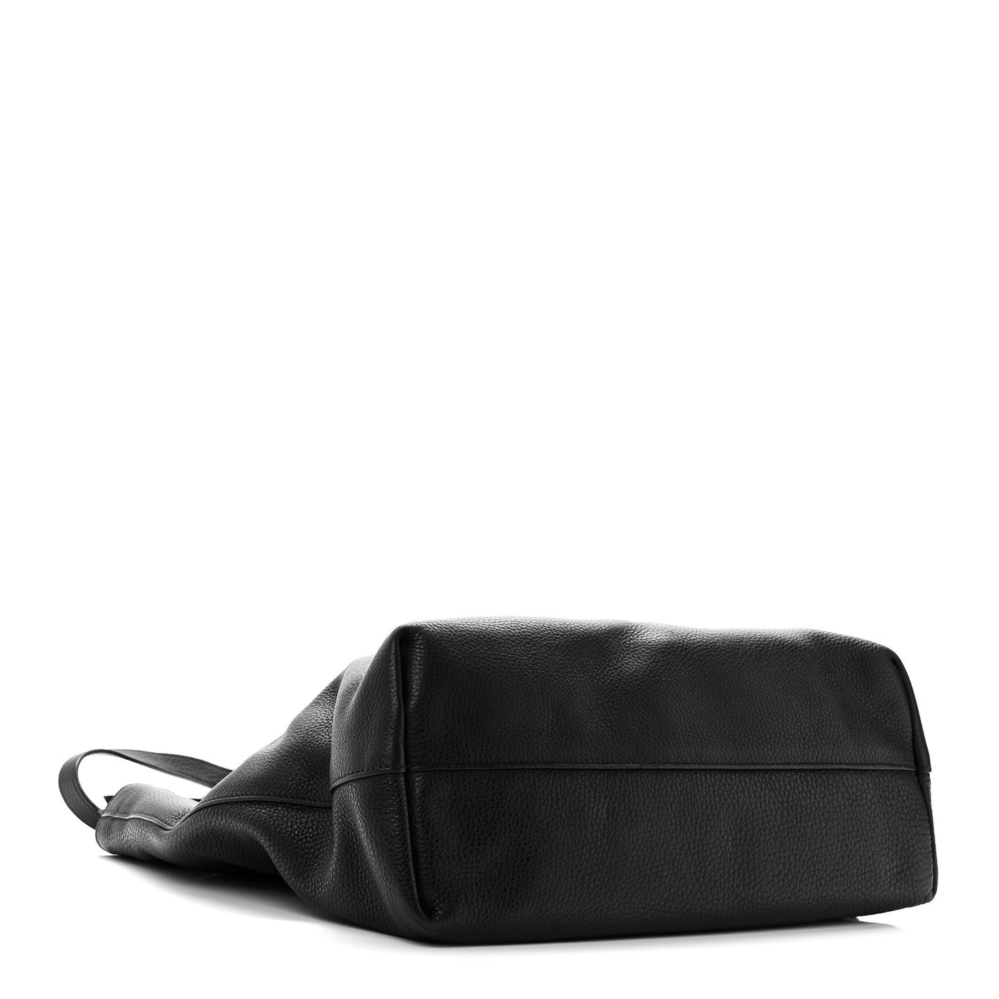 Vitello Daino Shopping Tote Black