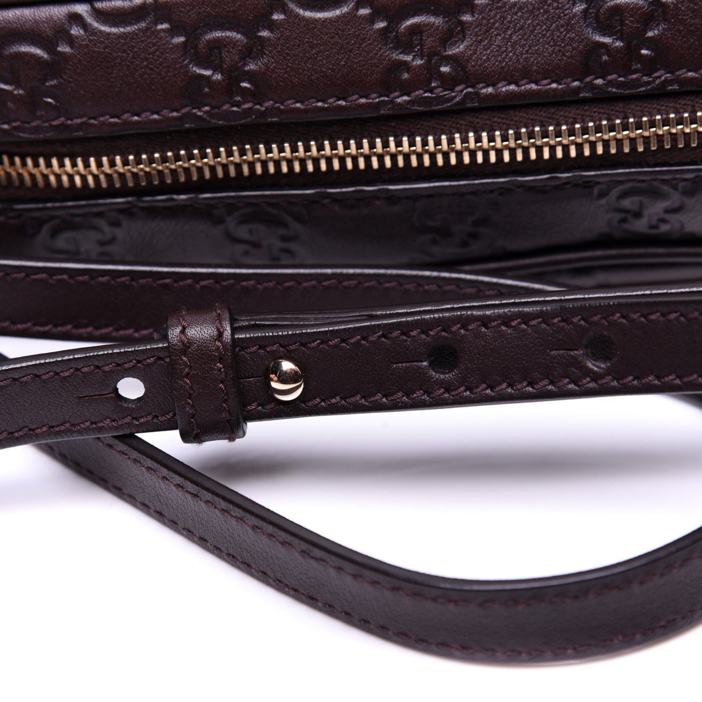 Guccissima Mini Bree Messenger Bag Chocolate