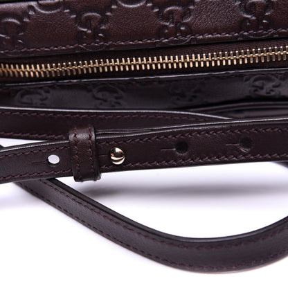 Gucci Guccissima Mini Bree Messenger Bag Chocolate 11 of 12
