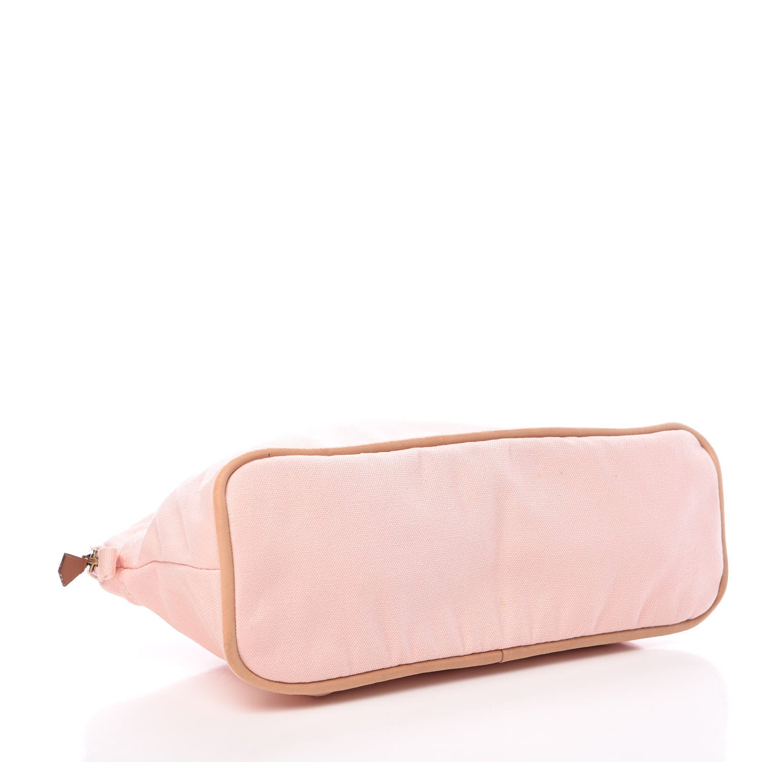 Hermes Cotton Canvas Bolide Travel Cosmetic Pouch MM Pink 4 of 11