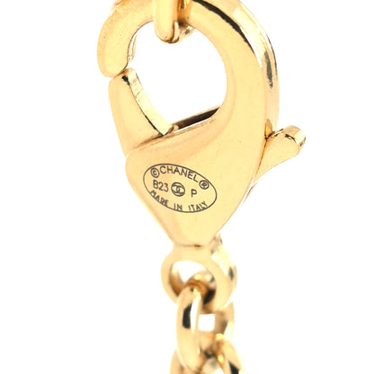 Chanel Crystal CC Heart Link Multi Strand Choker Necklace Gold 5 of 5