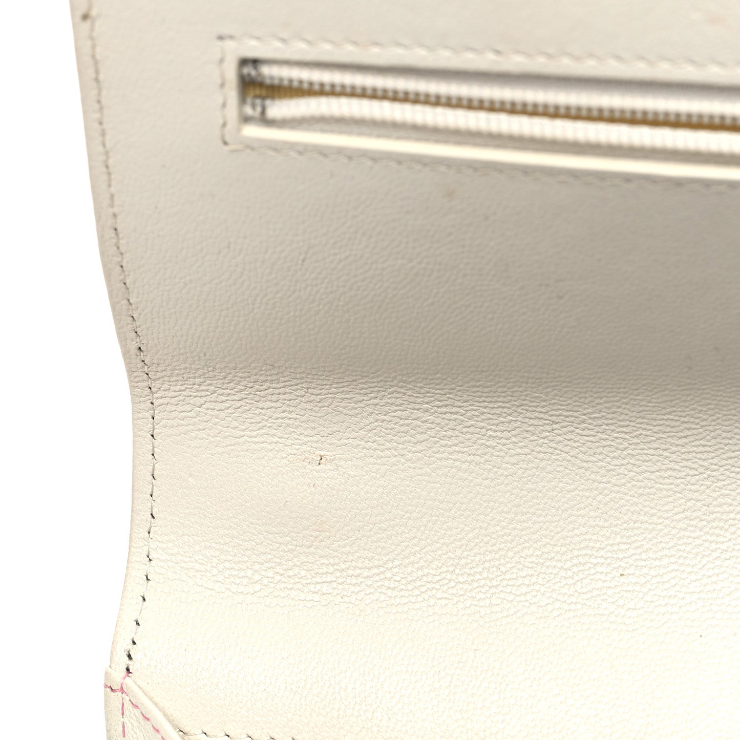 Printed Goatskin Quilted Chanel 19 Wallet On Chain WOC White Multicolor