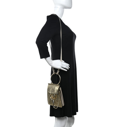 Chloe Metallic Calfskin Mini Faye Bag Gold 2 of 12