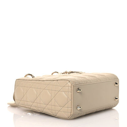 Christian Dior Lambskin Cannage Small Lucky Badges My Lady Dior Beige 4 of 18