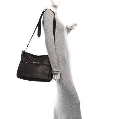 Hermes Taurillon Clemence Jypsiere 37 Chocolate 2 of 10