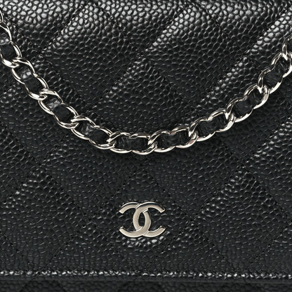 Chanel Caviar Quilted Wallet on Chain WOC Black 9 of 12