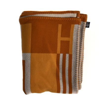 Hermes Wool Cashmere Ithaque Blanket Ambre 1 of 3
