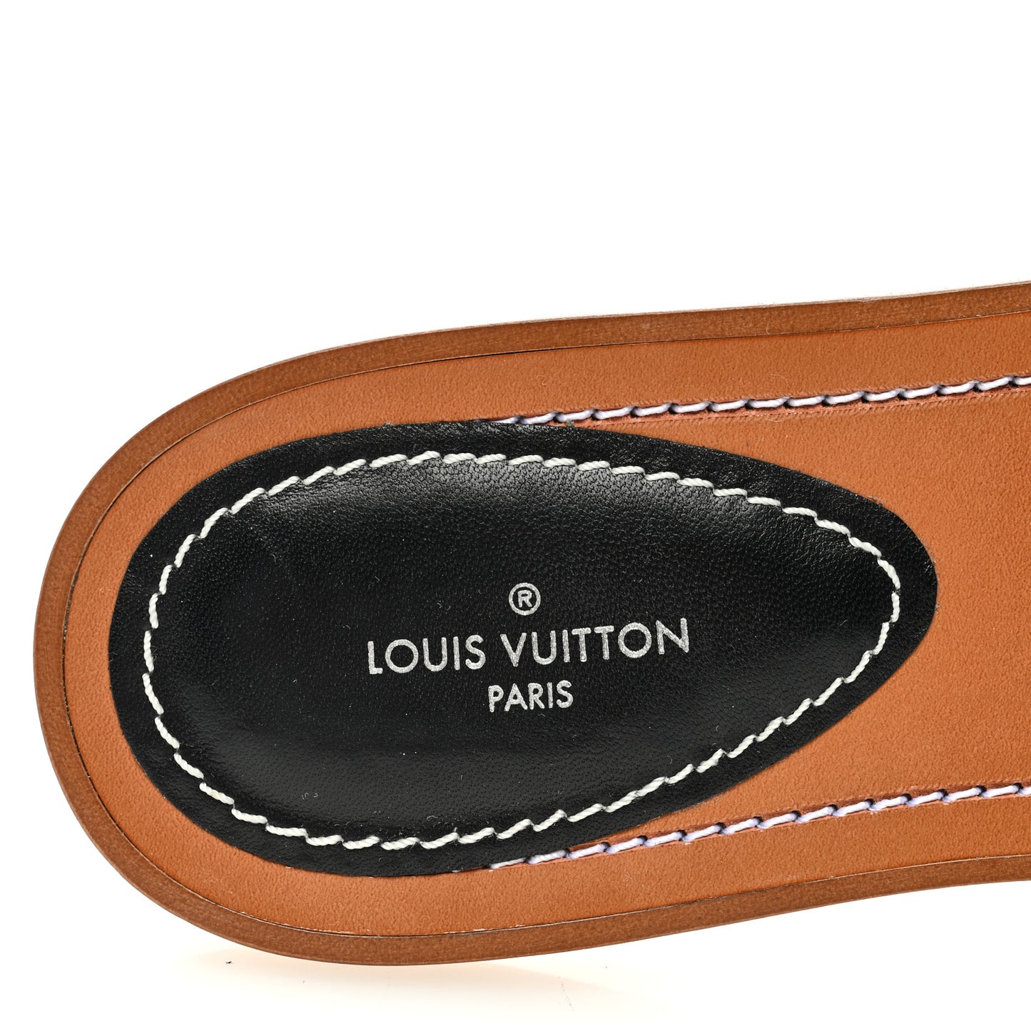 Calfskin Lock It Flat Mule 38 Black