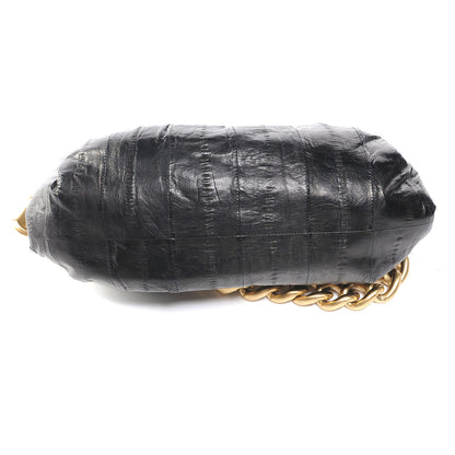 Jimmy Choo Eel Skin Clutch Black 4 of 6