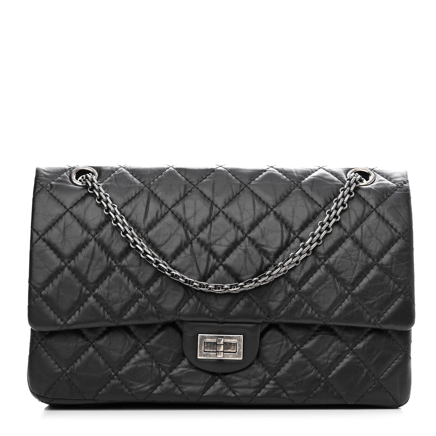 Chanel Aged Calfskin Quilted 2.55 Reissue 226 Flap Black 1 of 11