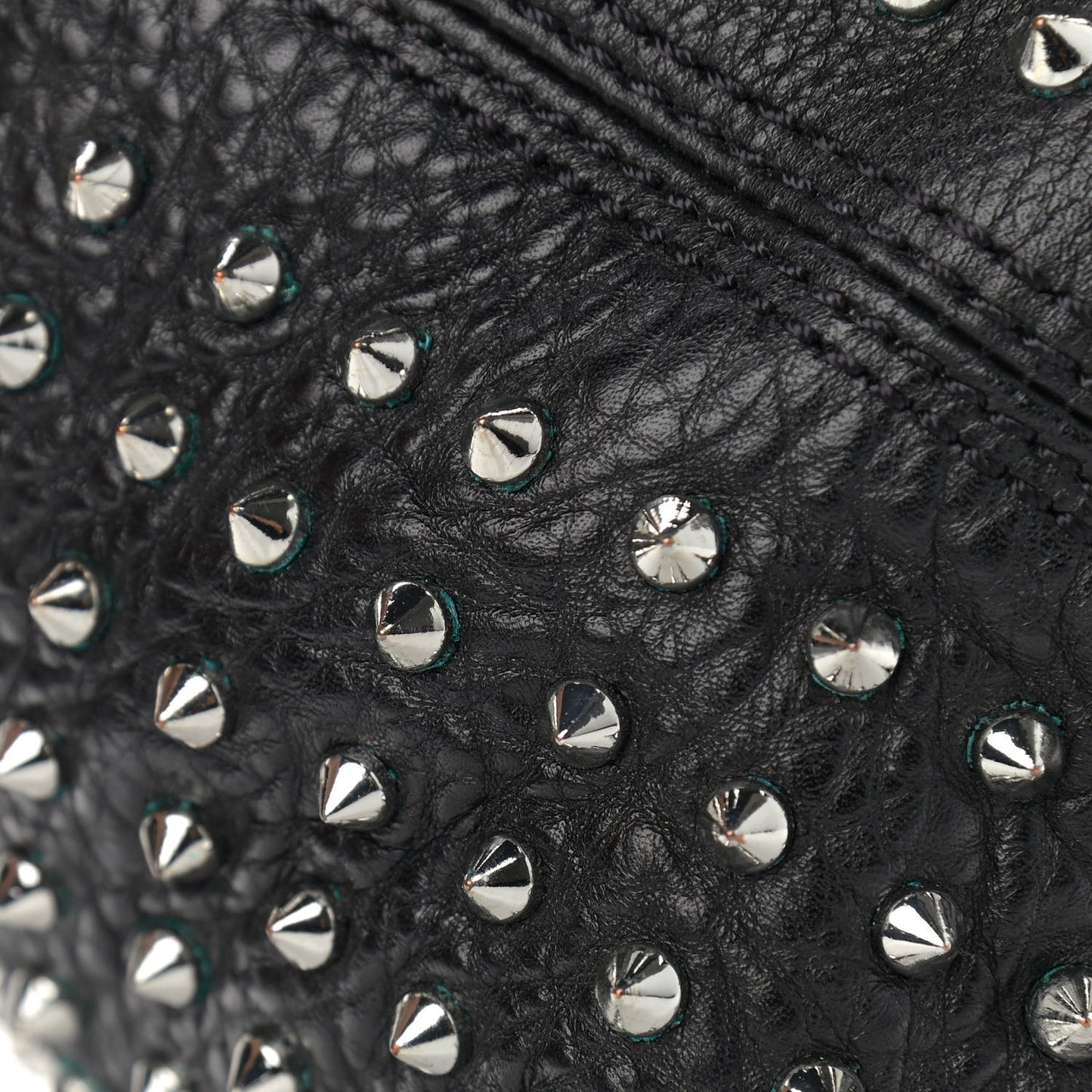 Calfskin Studded Medium Susanna Hobo Black