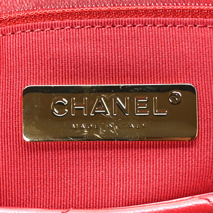 Chanel Goatskin Quilted Medium Chanel 19 Flap Red 6 of 9