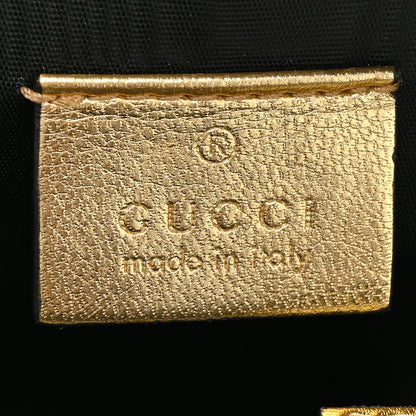 Gucci X SEGA Calfskin GUCCY Stars Mini Dome Shoulder Bag Gold 7 of 11
