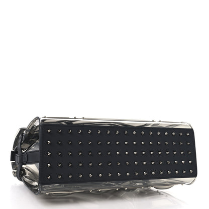 Delvaux Vinyl Gladiator Tempete Satchel Antique Silver Gold 4 of 9