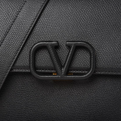 Valentino Garavani Grainy Calfskin Large VSling Shoulder Bag Black 10 of 10
