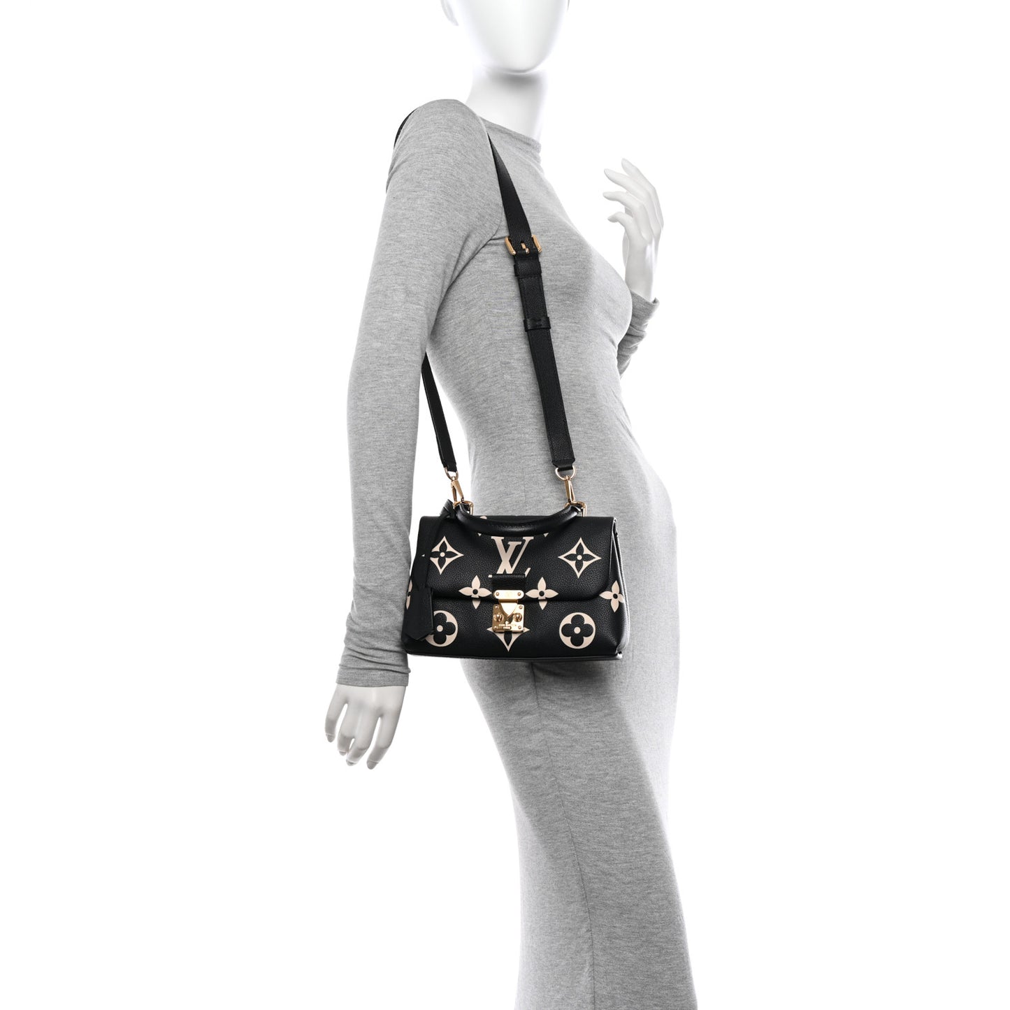 Empreinte Monogram Giant Madeleine BB Black Beige