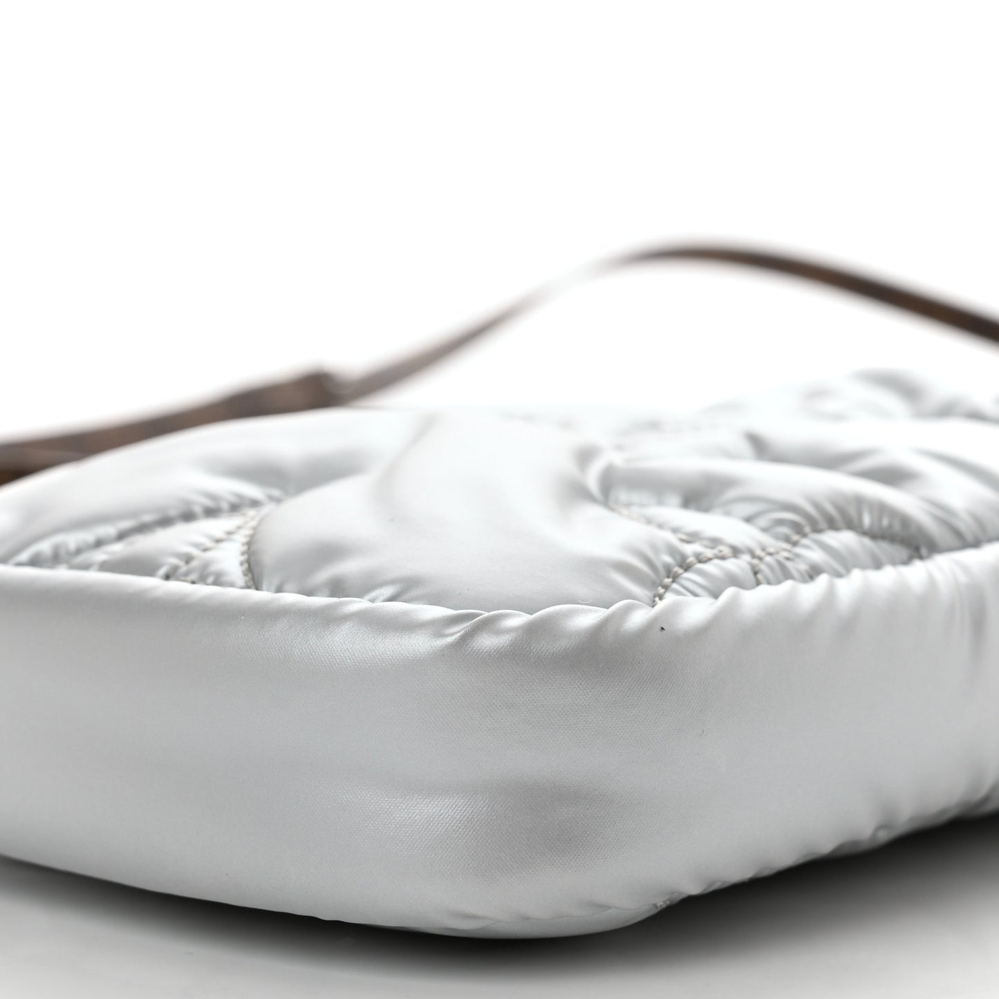 Econyl Monogram Pillow Phone Pouch Silver